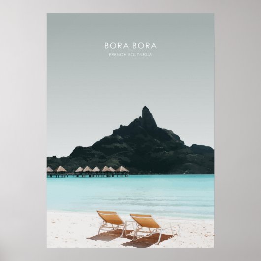Bora Bora, Frans-Polynesië Reiswerk Poster (Voorkant)