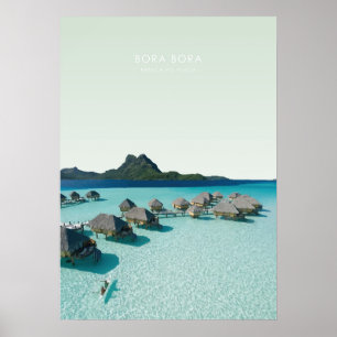 Bora Bora, Frans-Polynesië Reiswerk Poster
