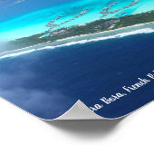 Bora Bora, Frans-Polynesië, van de lucht Poster (Hoek)