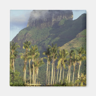 Bora Bora, Frans-Polynesië Waterfront scène en Magneet