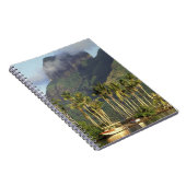 Bora Bora, Frans-Polynesië Waterfront scène en Notitieboek (Rechterzijde)