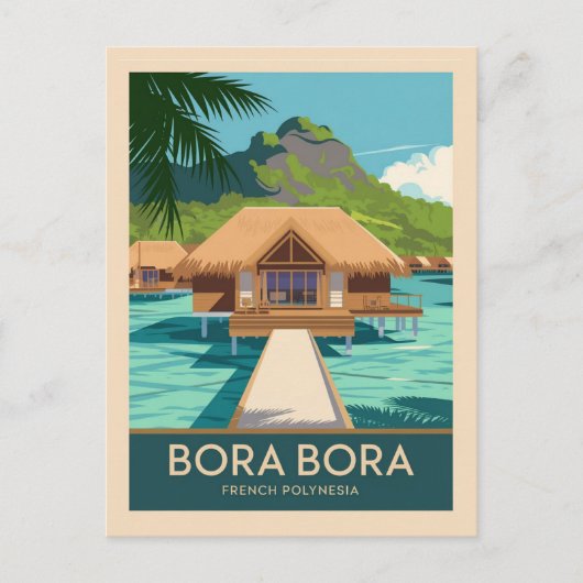 Bora Bora French Polynesia Briefkaart (Voorkant)