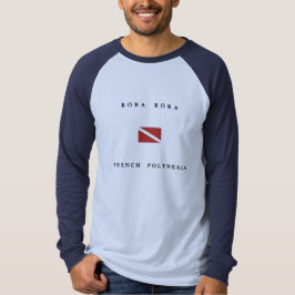 Bora Bora French Polynesia Scuba Dive Flag T-shirt