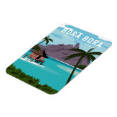 Bora Bora French Polynesia Travel Art Magneet (Linkerzijde)
