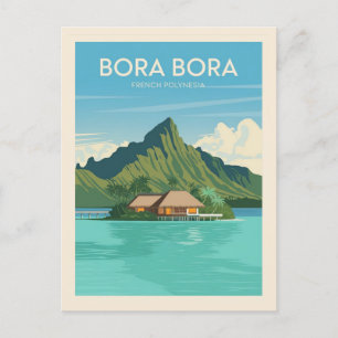 Bora Bora French Polynesia Travel Briefkaart