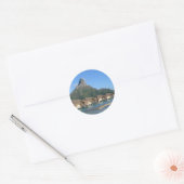 Bora Bora Huts Ronde Sticker (Envelop)