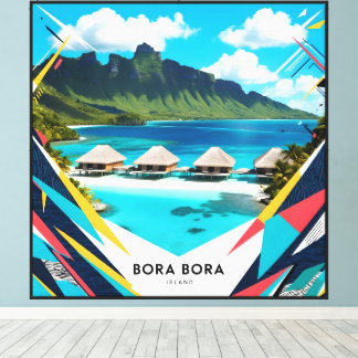 Bora Bora Island Canvas Afdruk