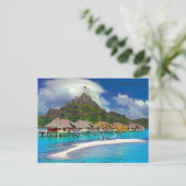 Bora Bora Island Feestdagenkaart (Staand voorkant)