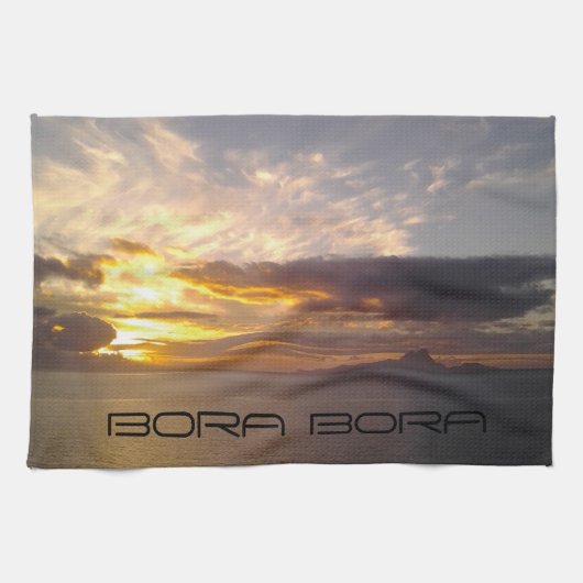 Bora Bora-keukenhanddoek Theedoek (Horizontaal)