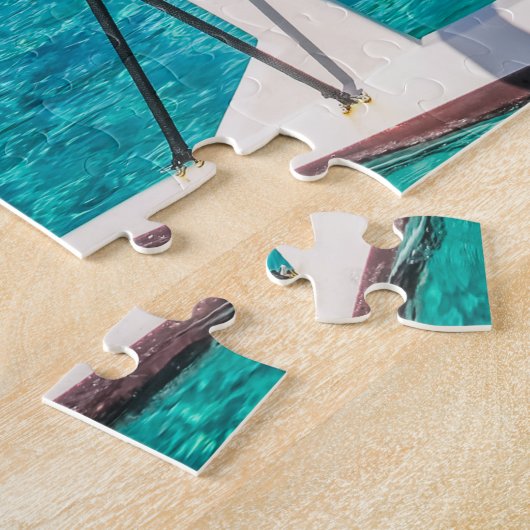 Bora Bora lagune Legpuzzel (Zijkant)