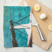 Bora Bora lagune Theedoek (Quarter Fold)