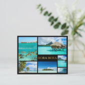 Bora Bora luxe collage carte postale (Debout devant)