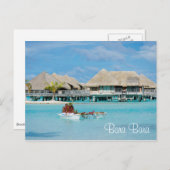 Bora Bora-ontbijtdienst in kano Briefkaart (Voorkant / Achterkant)
