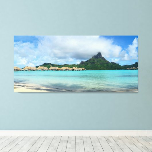 Bora Bora panorama print (Insitu (Houten vloer))