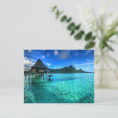 Bora Bora Paradise, Overwater Bungalow Dromen Briefkaart (Staand voorkant)