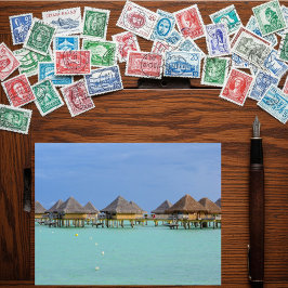 Bora Bora Paradise, Overwater Bungalow Dromen Briefkaart