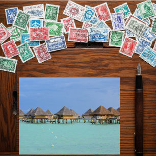 Bora Bora Paradise, Overwater Bungalow Dromen Briefkaart
