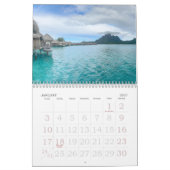 Bora Bora | Polynésie française | Calendrier tahit (Jan 2027)