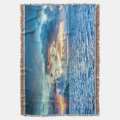 Bora Bora prachtige zonsondergang Deken (Voorkant Verticaal)