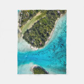 Bora Bora - route naar de oceaan Fleece Deken (Voorkant)