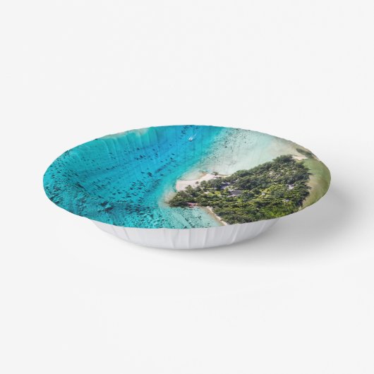 Bora Bora - route naar de oceaan Papieren Kommen (Gebogen)