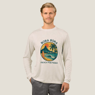 Bora Bora Sereniteit – Tropisch Frans Polynesië Tri-Blend Shirt