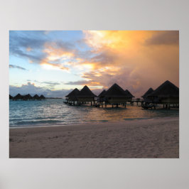 Bora Bora sunrise Poster
