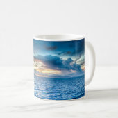 Bora Bora Sunset over de oceaan Koffiemok (Voorkant rechts)