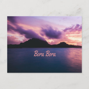 Bora Bora Suset Island Beach Briefkaart