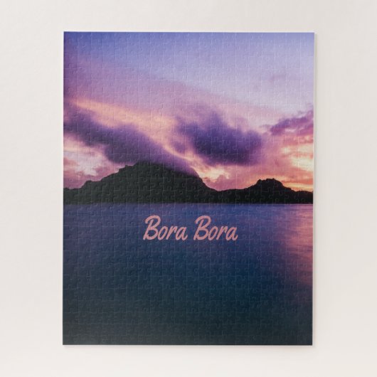 Bora Bora Suset Island Beach Legpuzzel (Verticaal)