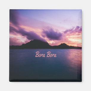 Bora Bora Suset Island Beach Magneet
