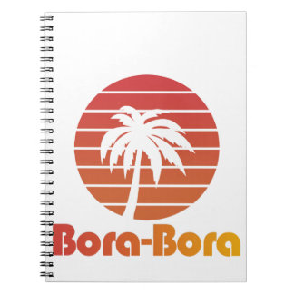 Bora Bora T-shirt voor reis, vakantie en vakantie Notitieboek