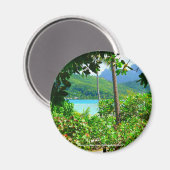 Bora Bora, Tahiti - Aimant frigo (Recto/Verso)