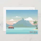 Bora Bora Travel Briefkaart (Voorkant / Achterkant)