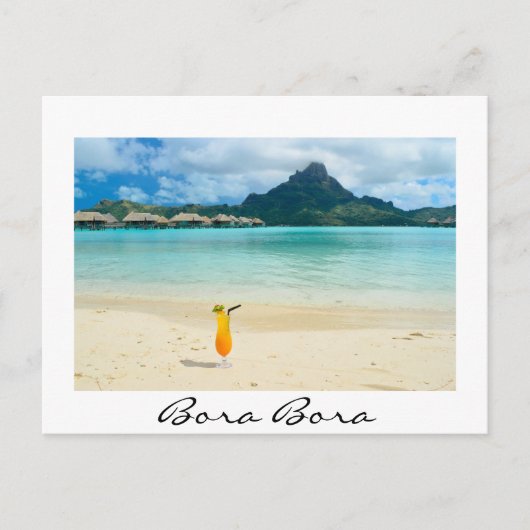 Bora Bora tropical cocktail carte postale (Devant)