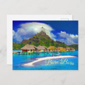 Bora Bora Tropical Island Briefkaart (Voorkant / Achterkant)
