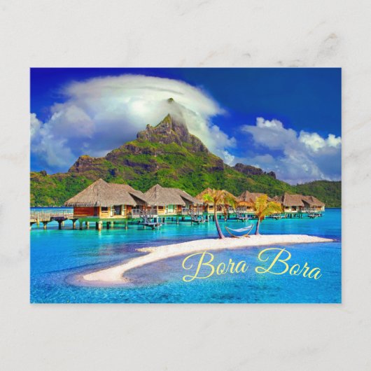 Bora Bora Tropical Island Briefkaart (Voorkant)