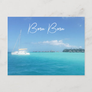 Bora Bora Tropisch Eiland Paradijs Jacht Briefkaart