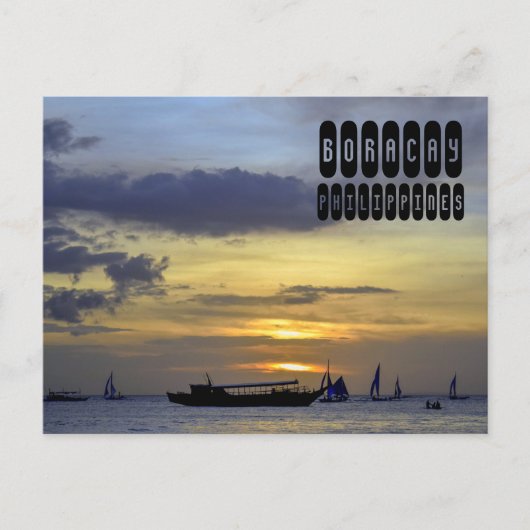 Boracay Beach Filipijnen Briefkaart (Voorkant)