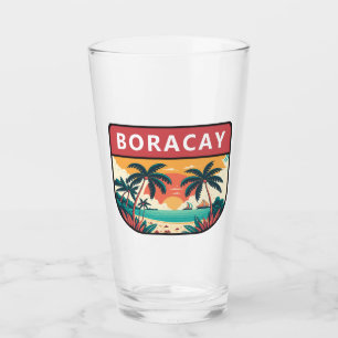 Boracay Filipijnen Retro Emblem Glas