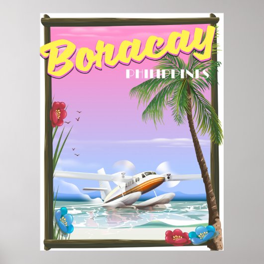 Boracay Filipijnen strand reisposter Poster (Voorkant)