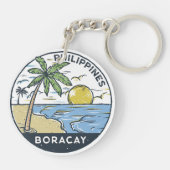 Boracay Filipijnen, Vintage Sleutelhanger (Achterkant)