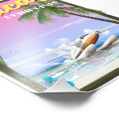 Boracay Filippijnse strandreisposter Foto Afdruk (Hoek)