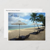 boracay sun lounges briefkaart (Voorkant / Achterkant)