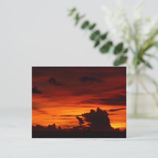 Boracay Sunset Briefkaart (Staand voorkant)