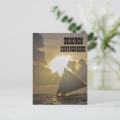 Boracay Sunset Briefkaart (Staand voorkant)