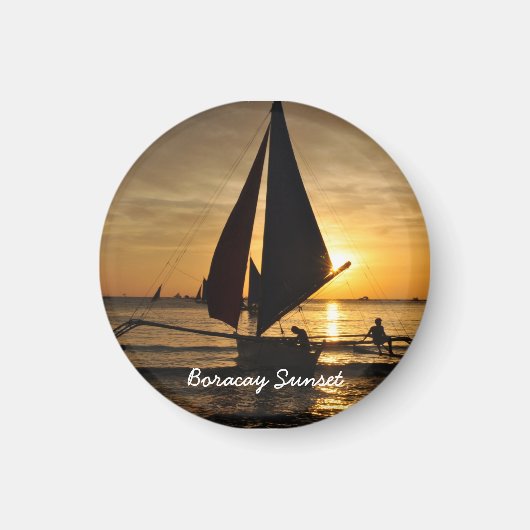 Boracay Sunset Magnet Magneet (Voorkant)