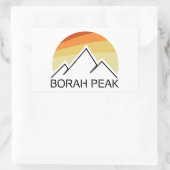 Borah Peak Retro Rechthoekige Sticker (Tas)