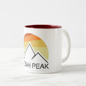 Borah Peak Retro Tweekleurige Koffiemok (Voorkant rechts)