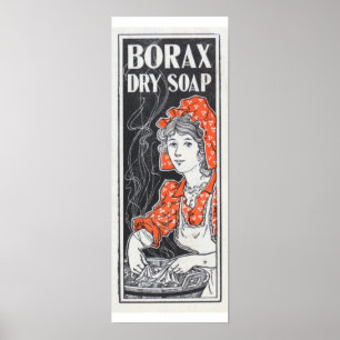 Borax Dry Soap  Advertisement Poster